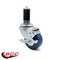 Service Caster 3.5 Inch Blue Polyurethane Swivel 1-3/8 Inch Expanding Stem Caster Brake, 2PK SCC-EX20S3514-PPUB-BLU-2-TLB-2-MTG45 - alternate 5